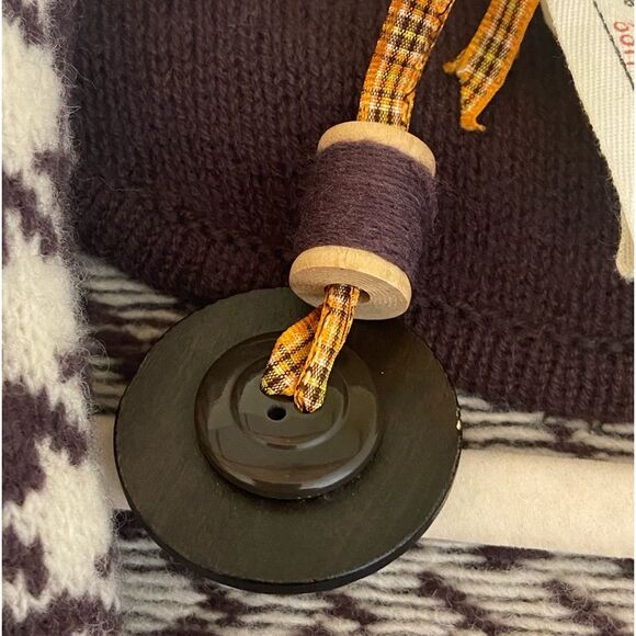 Anthropologie Cartonnier - Wool Brown Jabberwocky Cardigan Sweater - size L NWOT - Picture 7 of 10